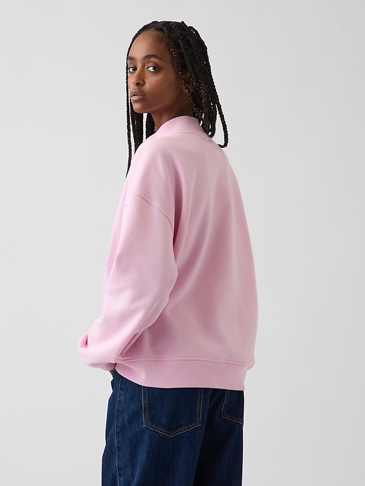 Image number 3 showing, VintageSoft Oversized Mockneck Logo Sweatshirt