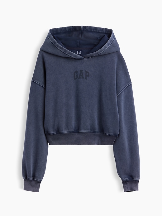 VintageSoft Crop Logo Hoodie | Gap