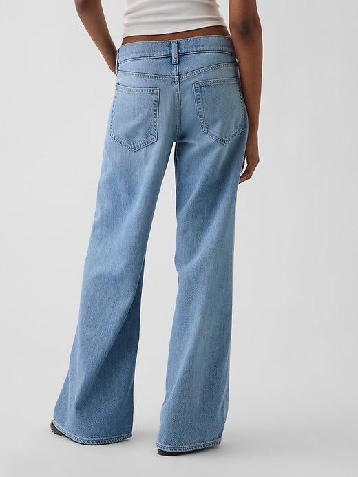 Image number 4 showing, Low Rise UltraSoft Stride Wide-Leg Jeans