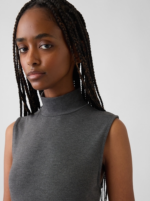 Image number 4 showing, Mockneck Maxi Dress