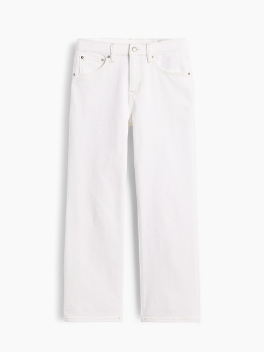 Image number 6 showing, Mid Rise Relaxed Flare Crop Jeans