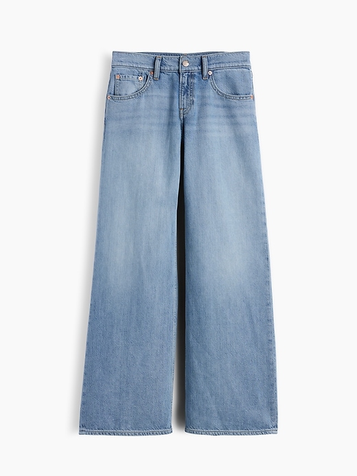 Image number 6 showing, Low Rise UltraSoft Stride Wide-Leg Jeans