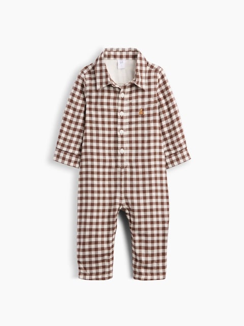 Baby Gingham Flannel One-Piece