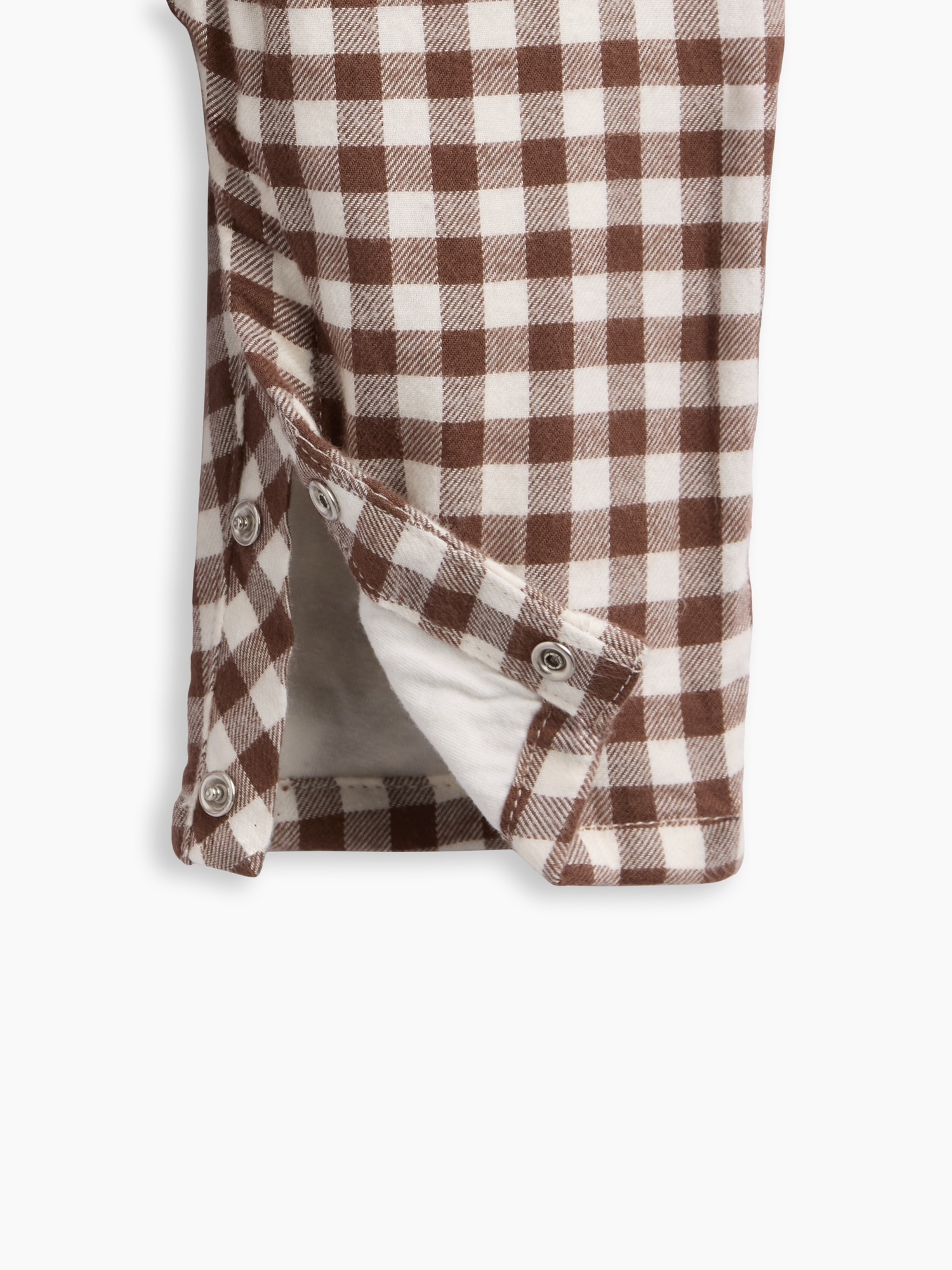 Детский фланелевый комбинезон Gap Gingham, цвет: Янтарный — фото 3
