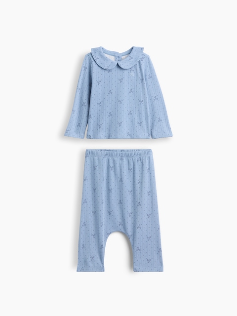 Baby Softspun Pointelle Outfit Set