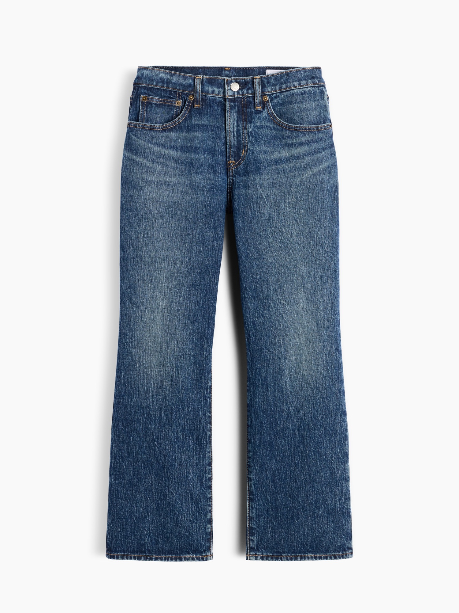 Женские джинсы Gap Mid Rise Flare Crop Jeans — фото 6