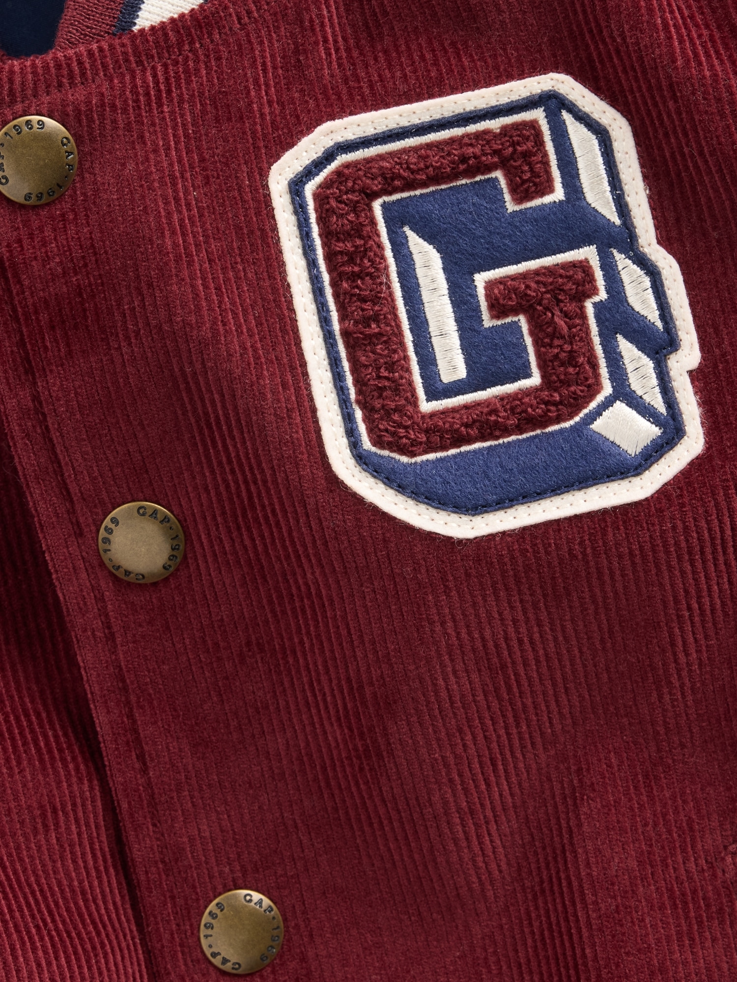Куртка Gap Varsity Jacket для малышей, цвет: Radish — фото 3