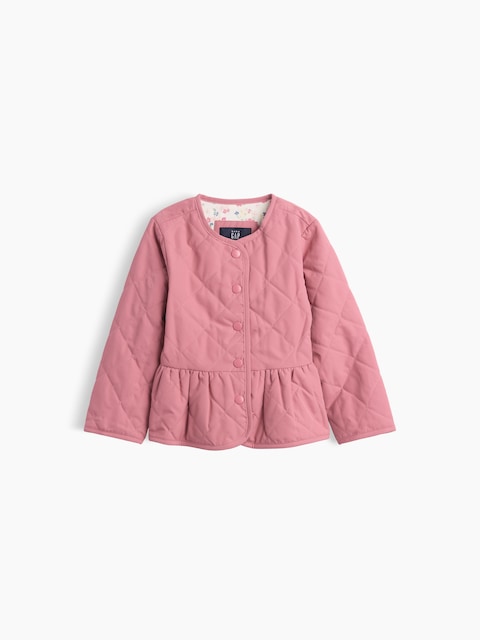 Baby & Toddler Quilted Peplum Jacket