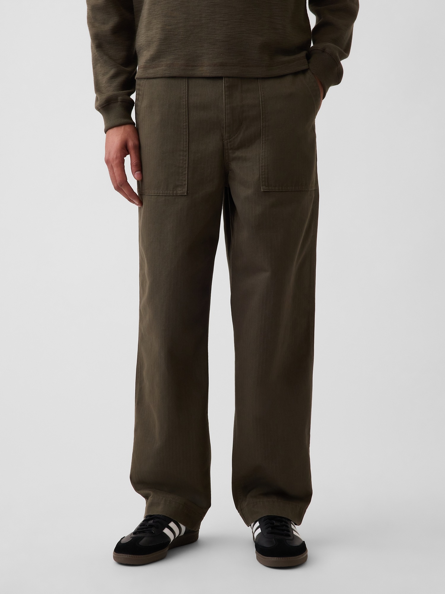 Мужские брюки Gap Herringbone '90s Loose Pants — фото 2