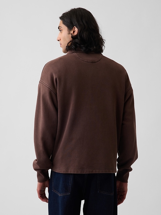 VintageSoft Oversized Polo Sweatshirt | Gap