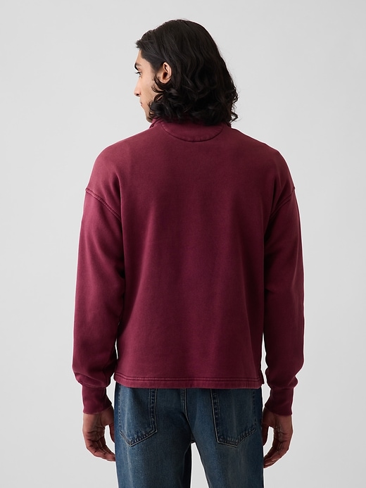 VintageSoft Oversized Polo Sweatshirt | Gap