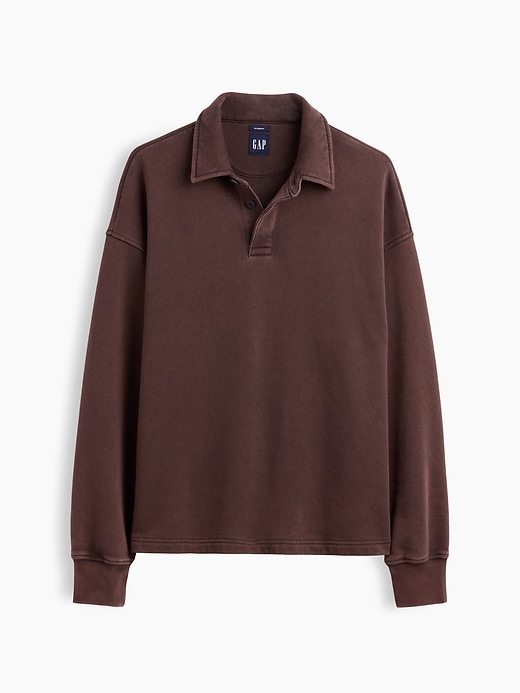 VintageSoft Oversized Polo Sweatshirt | Gap