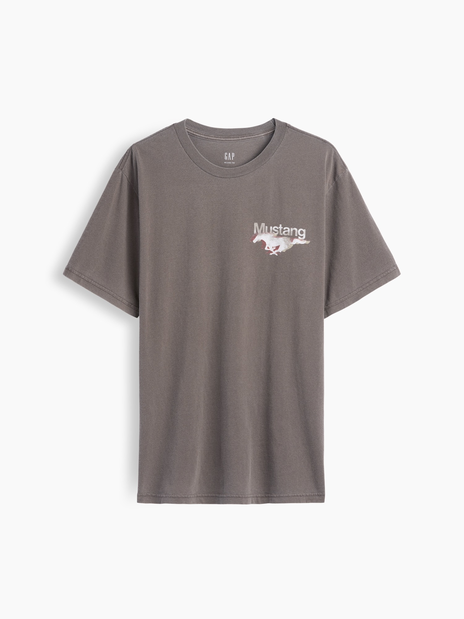 Мужские футболки Gap Ford Mustang Heavyweight Crop Graphic T-Shirt — фото 6