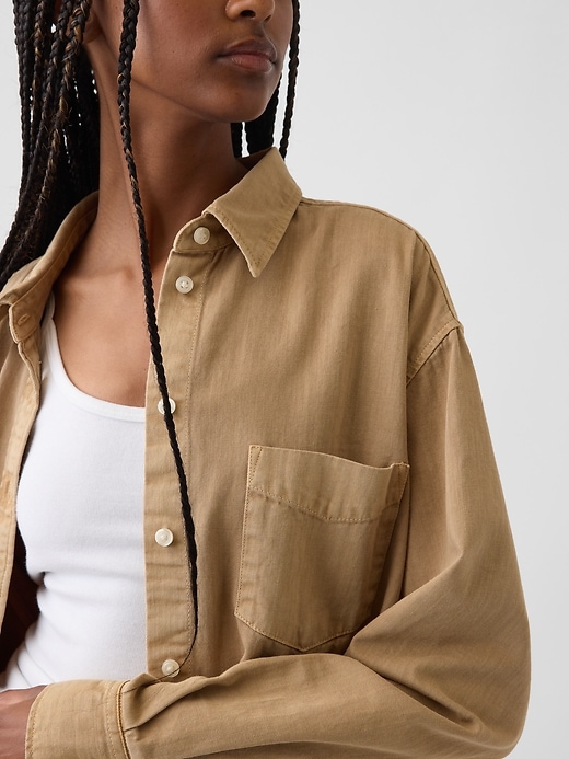 Image number 4 showing, Denim Big Shirt