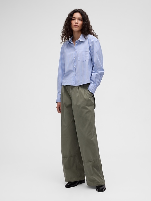 Gap Studio Pleated Parachute Pants