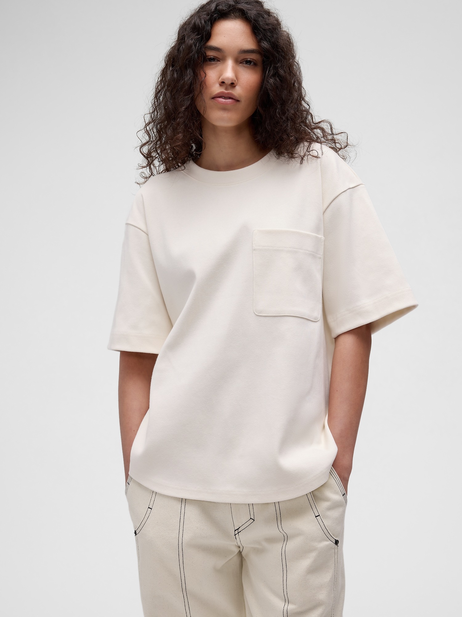 Мужские футболки Gap GapStudio Extra Heavyweight Pocket T-Shirt — фото 4