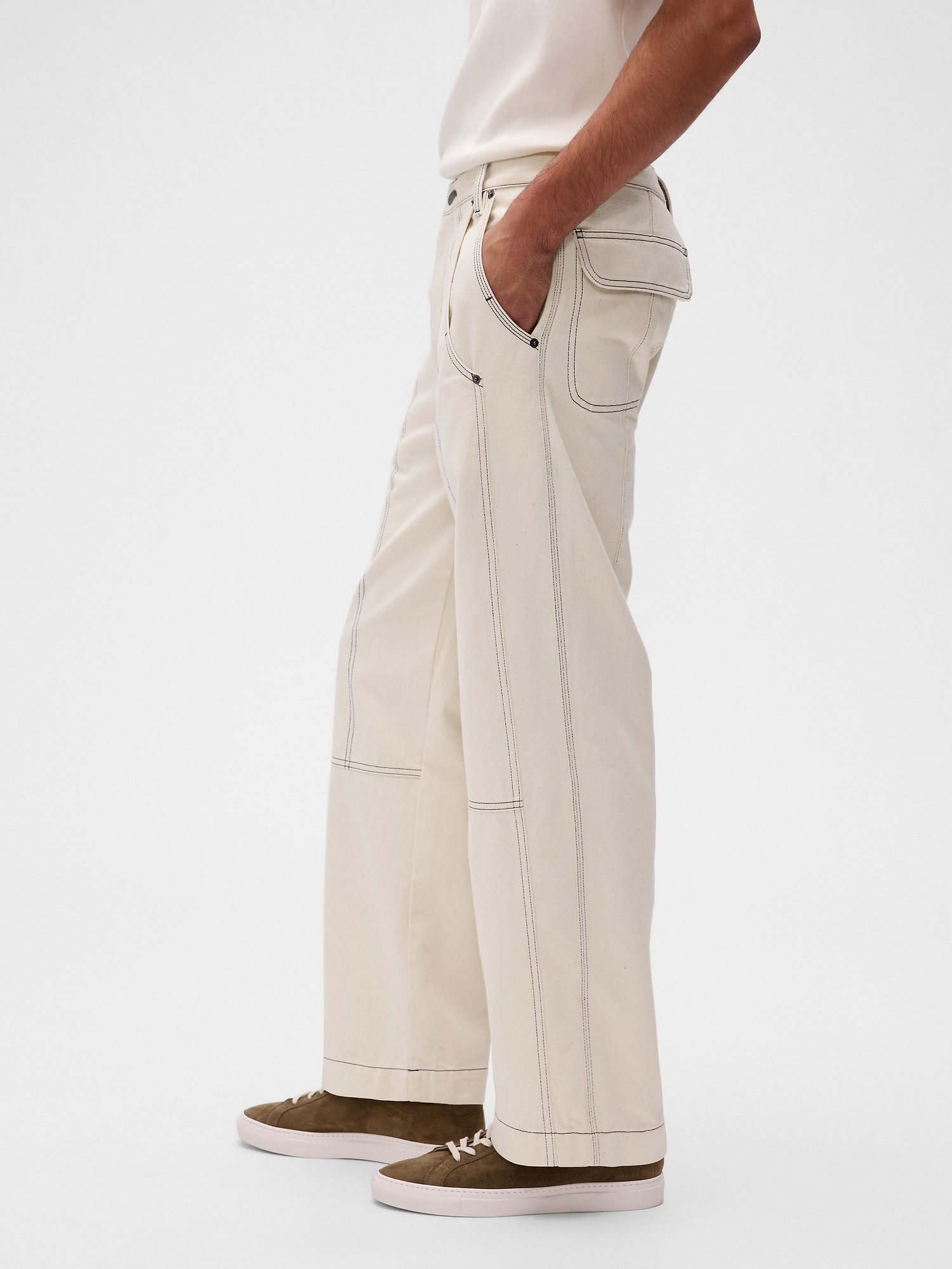Женские джинсы Gap GapStudio Relaxed Utility Jeans — фото 3