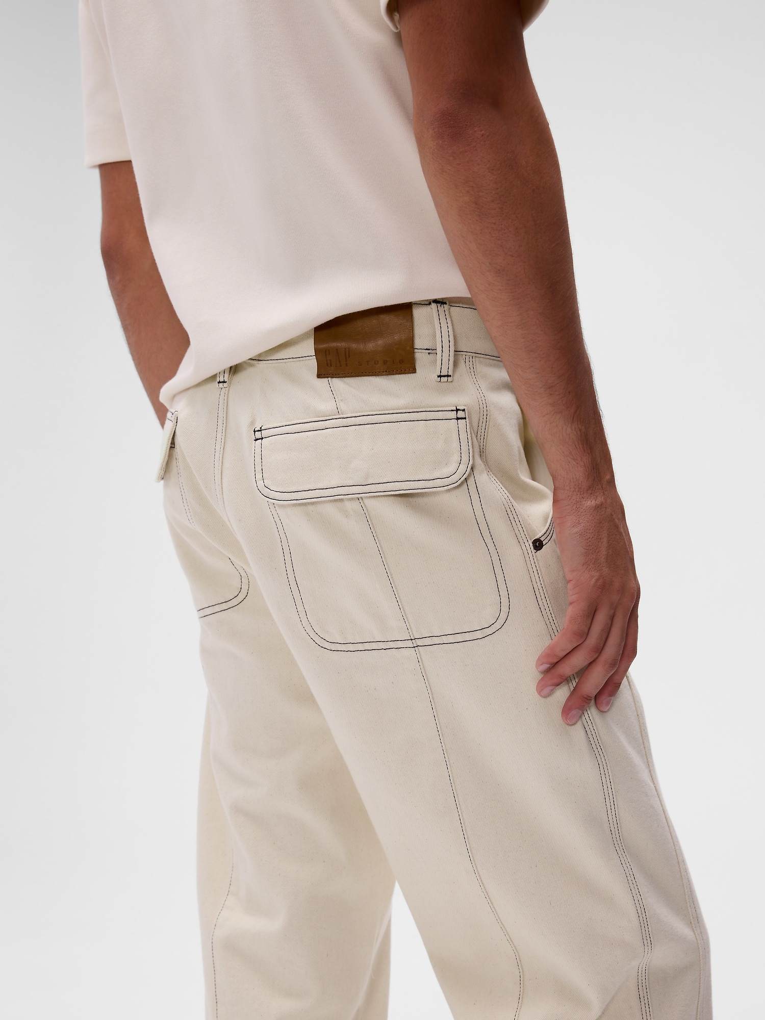 Женские джинсы Gap GapStudio Relaxed Utility Jeans — фото 7