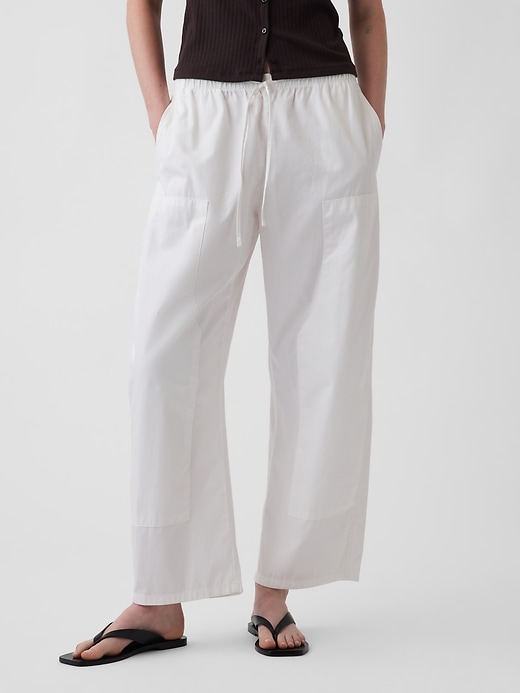 Image number 2 showing, Poplin Easy Double-Knee Barrel Pants