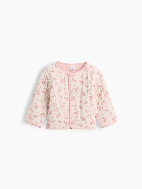 Baby Quilted Gauze Reversible Jacket
