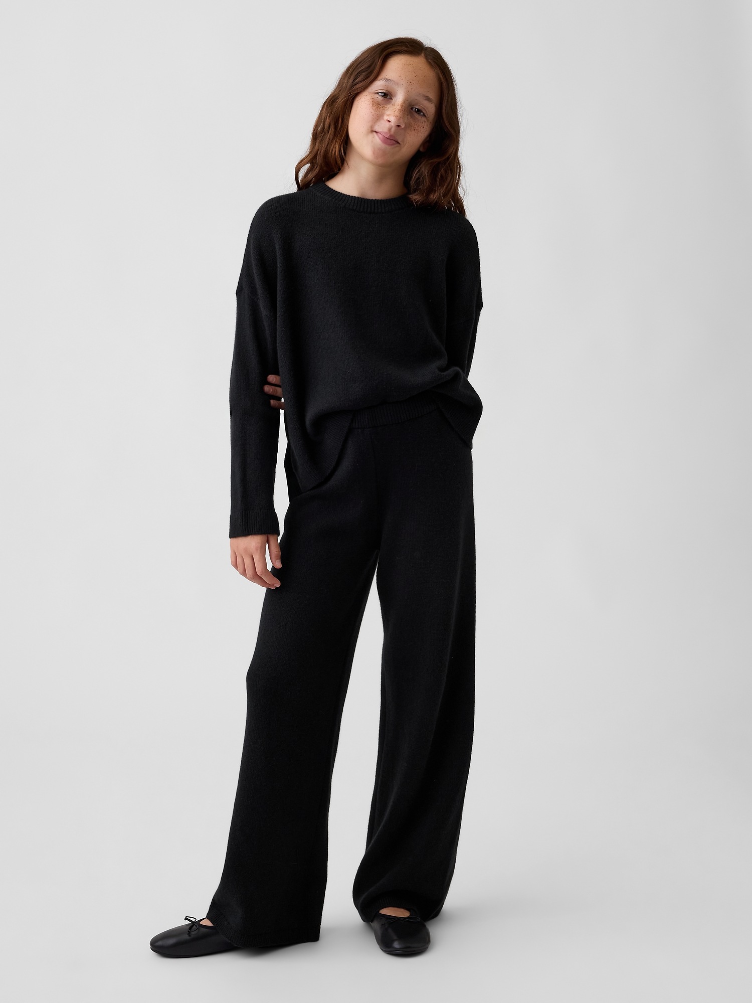 Детские брюки Gap Kids CashSoft Wide-Leg Sweater Pants