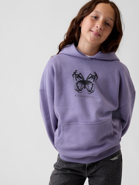 Kids VintageSoft Oversized Logo Hoodie