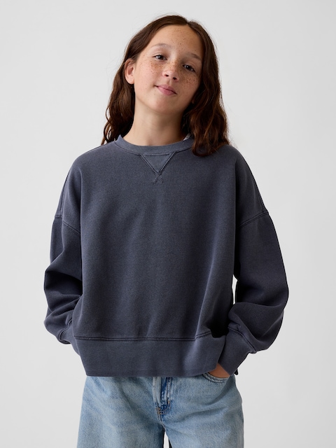 Kids VintageSoft Oversized Split-Hem Sweatshirt
