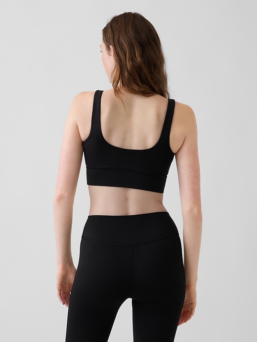 Image number 2 showing, GapFit Smooth Square-Neck Sports Bra