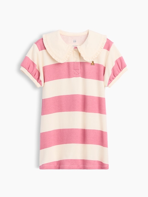 Image number 2 showing, Baby & Toddler French Terry Collared Print Dress