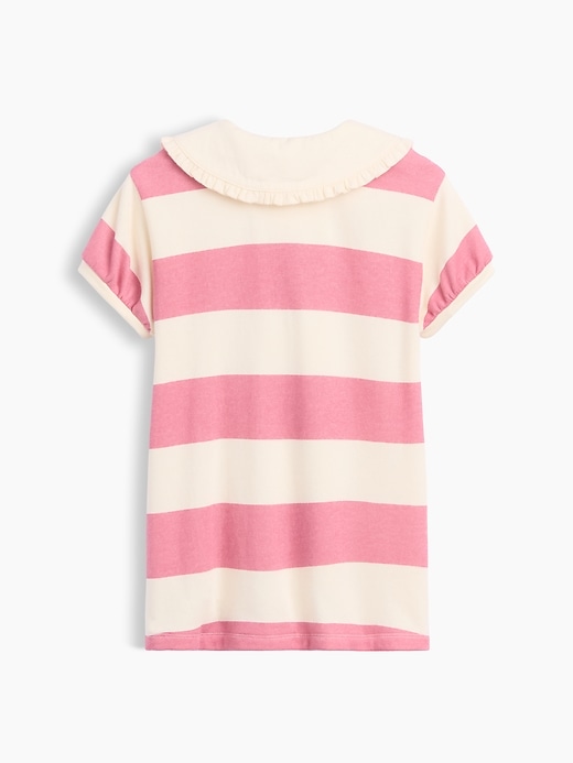 Image number 3 showing, Baby & Toddler French Terry Collared Print Dress