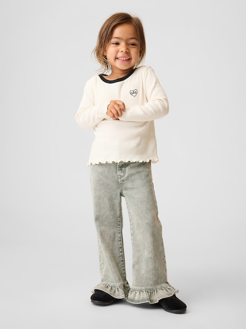 Baby & Toddler Ruffle-Hem Stride Jeans