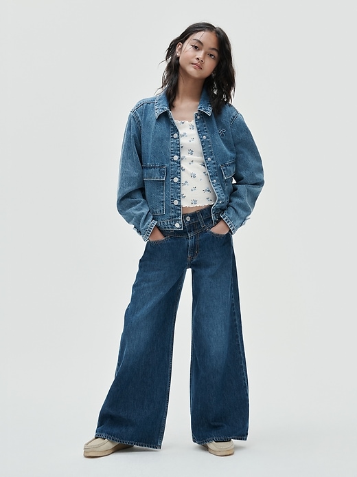 Image number 5 showing, Kids Low Rise Front Yoke Baggy Jeans