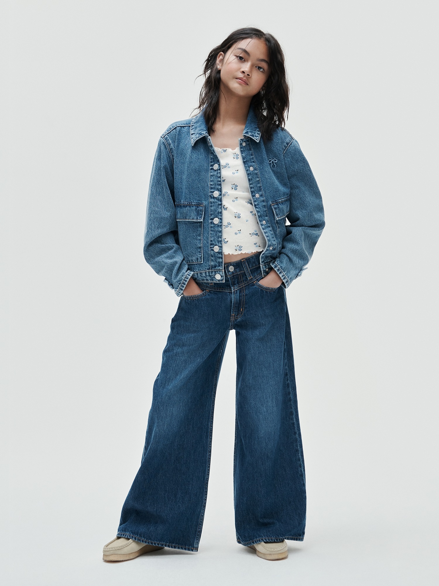 Детские джинсы Gap Kids Low Rise Baggy Jeans — фото 8