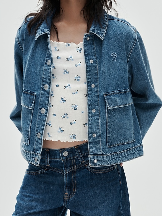 Image number 6 showing, Kids Denim Patch Pocket Jacket