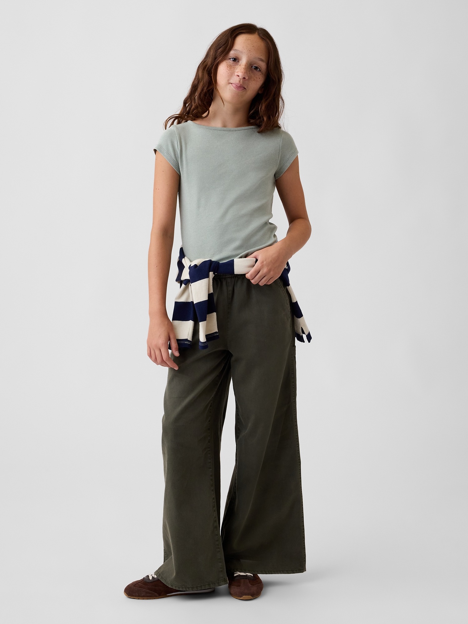 Детские брюки Gap Kids Easy Wide-Leg Utility Pants