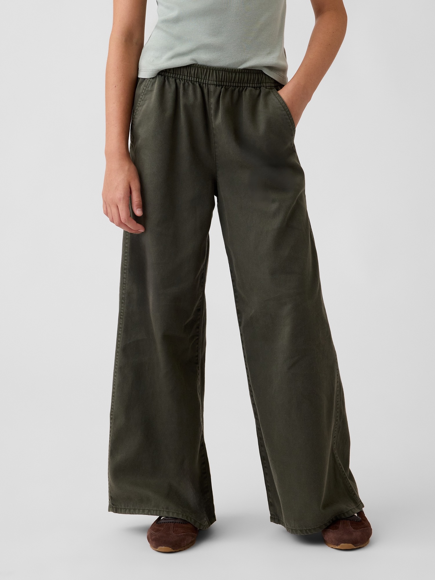 Детские брюки Gap Kids Easy Wide-Leg Utility Pants — фото 3