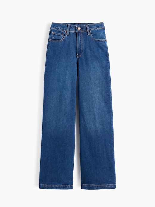 Image number 8 showing, High Rise Stride Wide-Leg Jeans