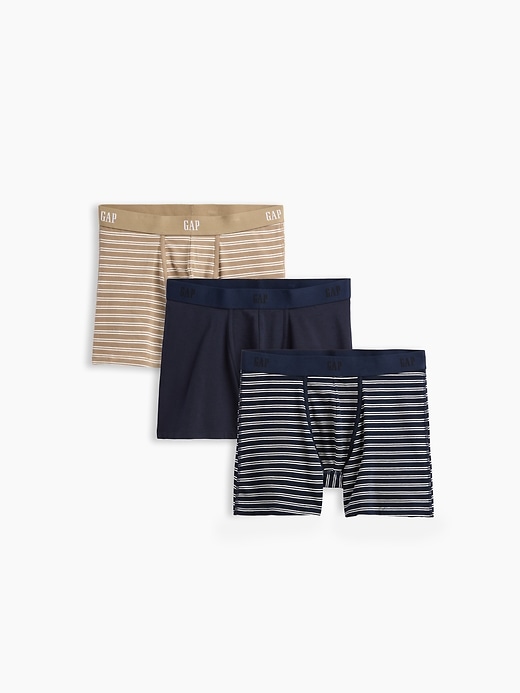 Image number 1 showing, 5" Organic Stretch Cotton Boxer Briefs (3-Pack)