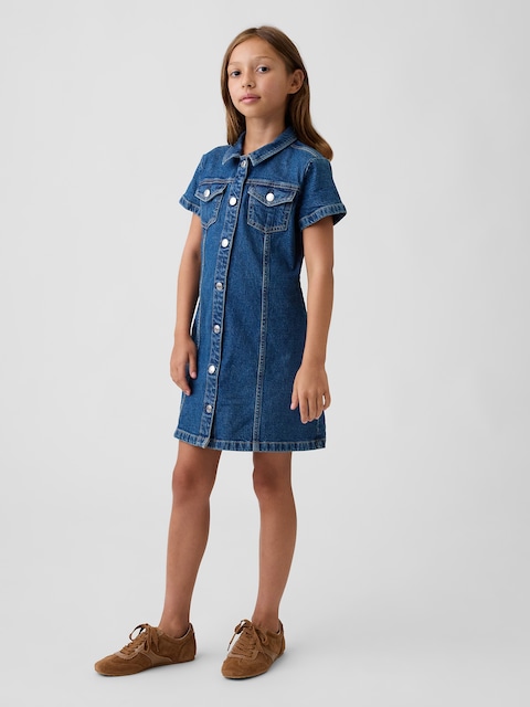 Kids Denim Shirtdress