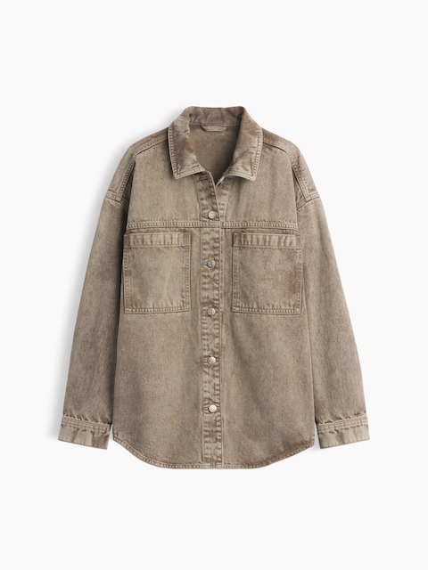 Denim Oversized Shirt Jacket