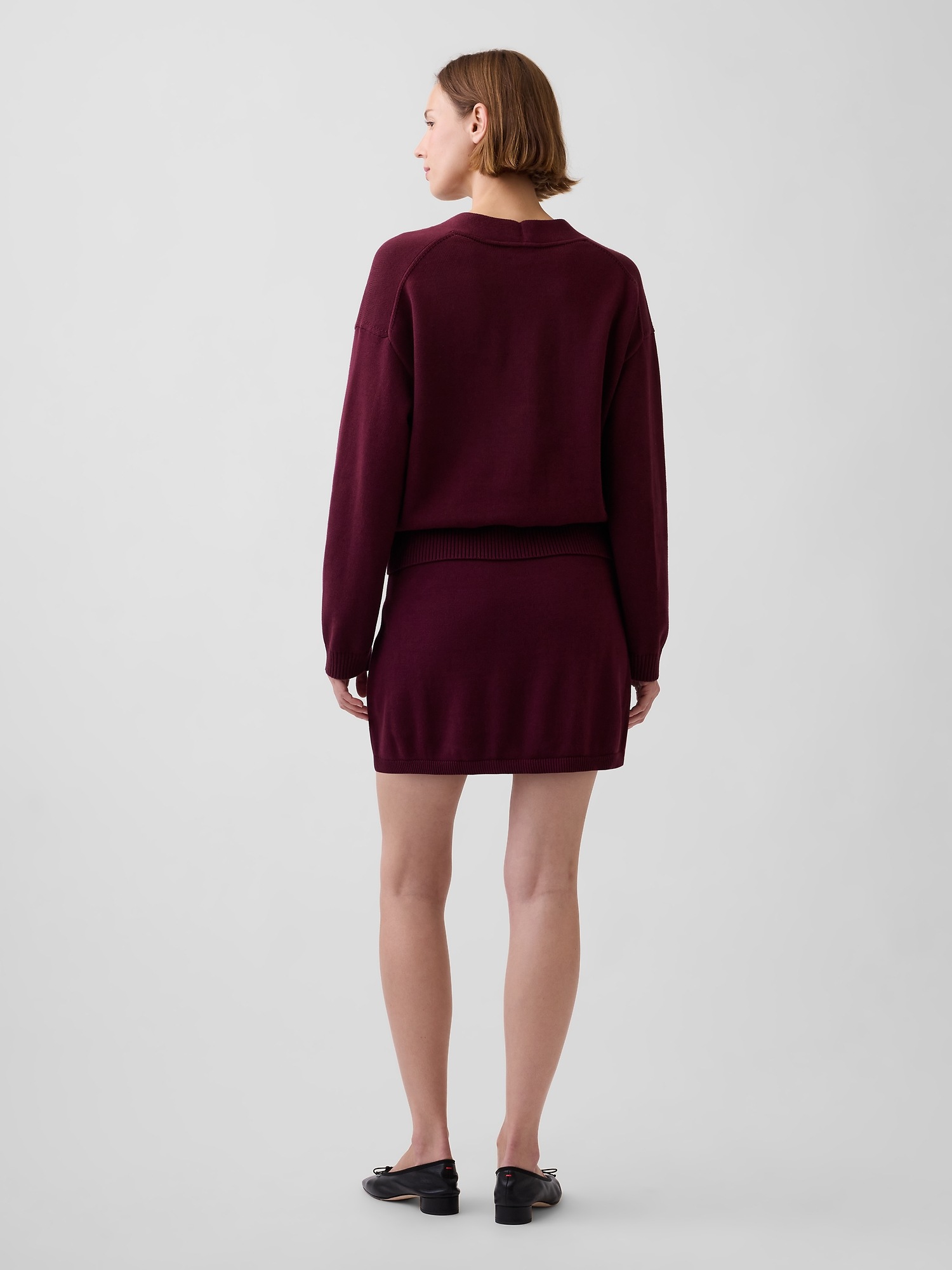 Женские юбки Gap 100% Cotton Mini Sweater Skort — фото 2