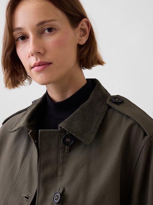 Image number 5 showing, Canvas Crop Utility Jacket