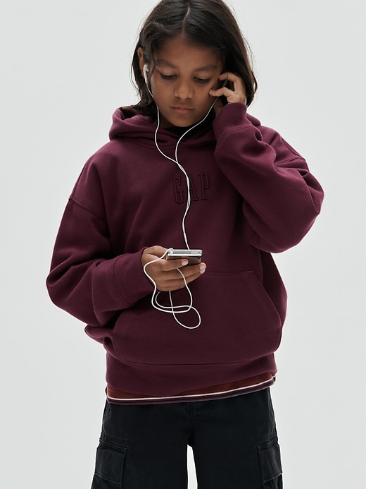Image number 6 showing, Kids VintageSoft Relaxed Logo Hoodie