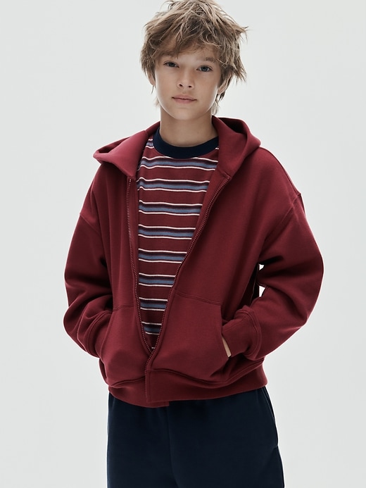 Image number 4 showing, Kids VintageSoft Relaxed Zip Hoodie