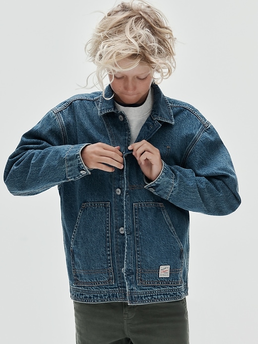 Image number 2 showing, Kids Denim Chore Jacket