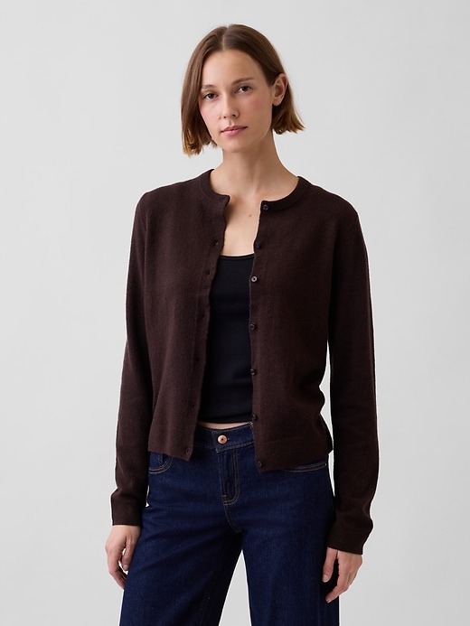 Image number 1 showing, CashSoft Crop Cardigan
