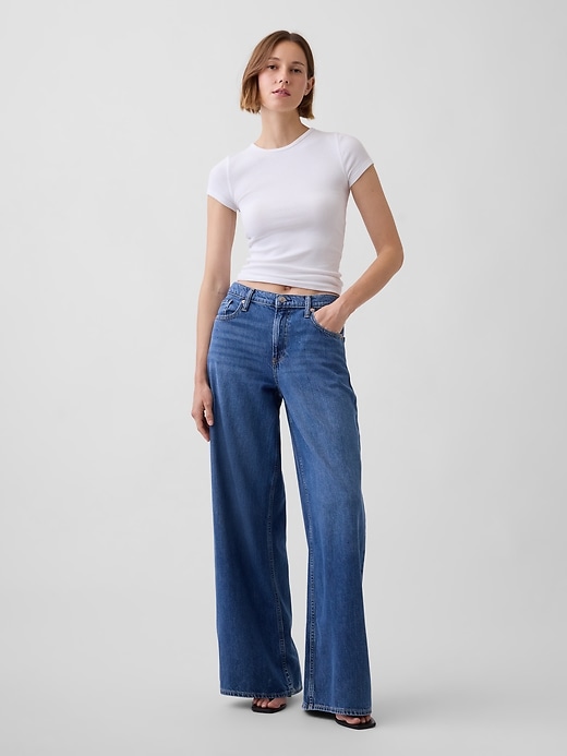 Image number 1 showing, Mid Rise UltraSoft Baggy Jeans