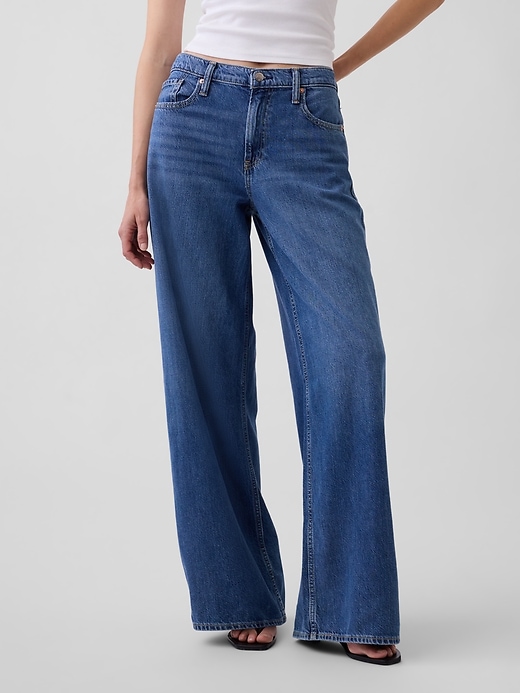 Image number 2 showing, Mid Rise UltraSoft Baggy Jeans