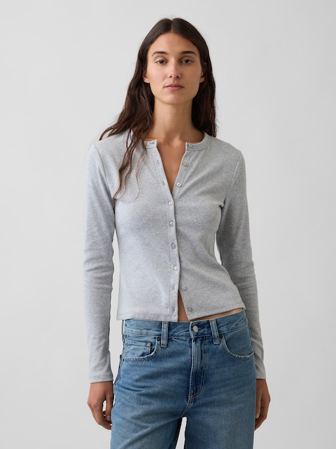 Modern Crewneck Cardigan