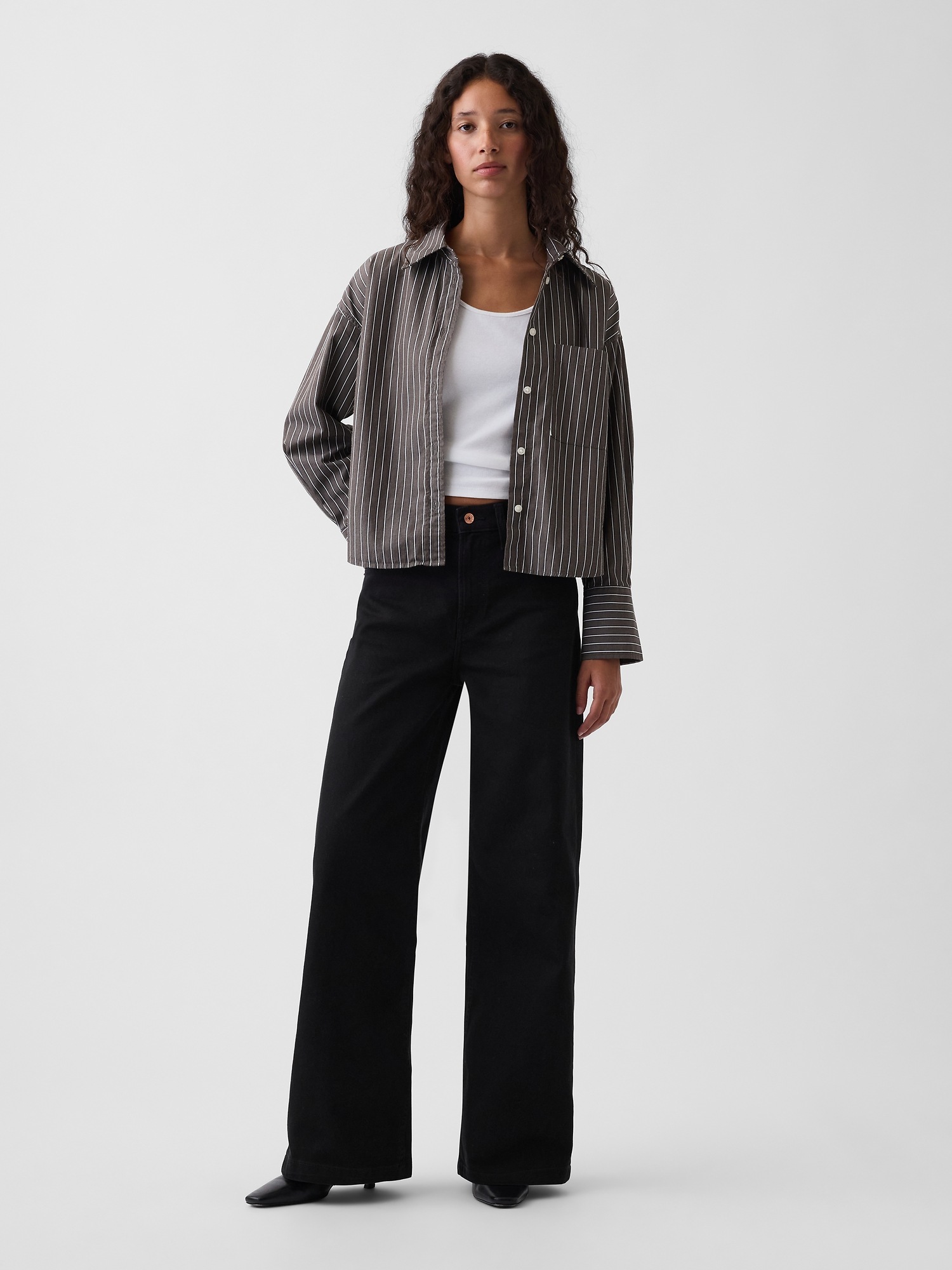 Женские джинсы Gap High Rise Stride Wide-Leg Jeans